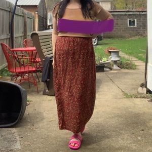 Vintage maxi paisley skirt